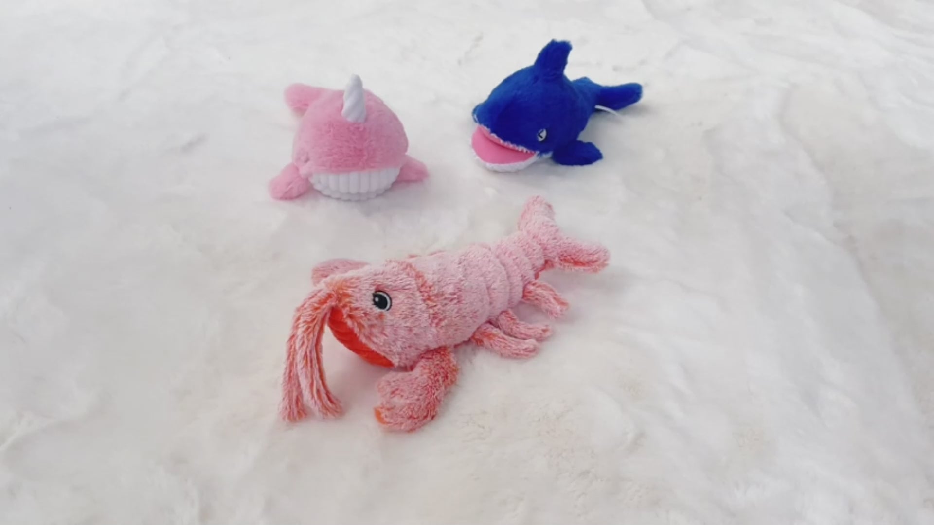 Electric Lobster Cat Toy - USB Interactive Jumping Plush